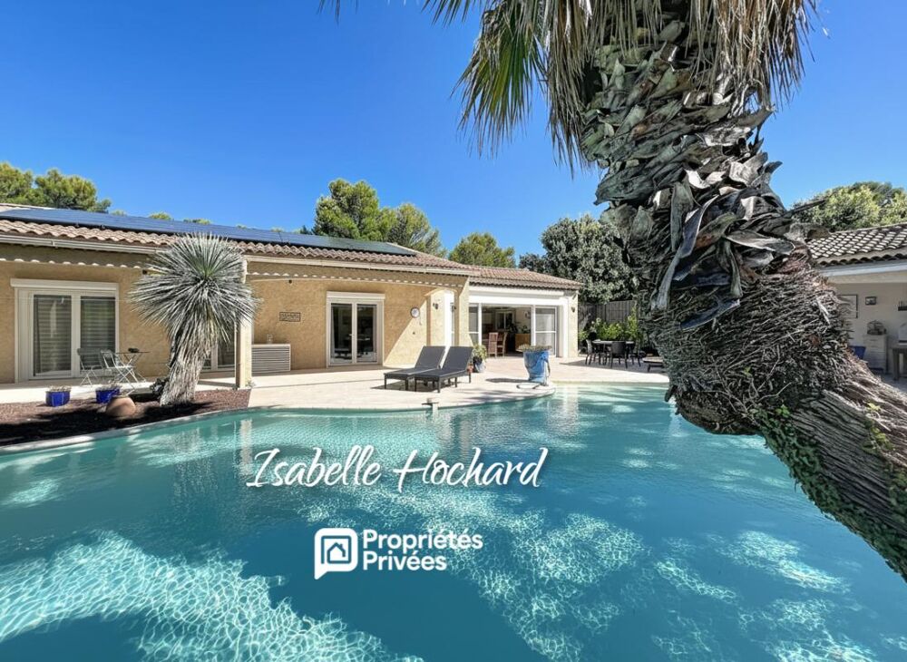 Villa de plain-pied avec piscine lagon chauffée et jacuzzi