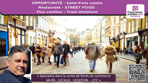   SAINT-FONS CENTRE - Restaurant Street food 40 m²  - Flux accru 