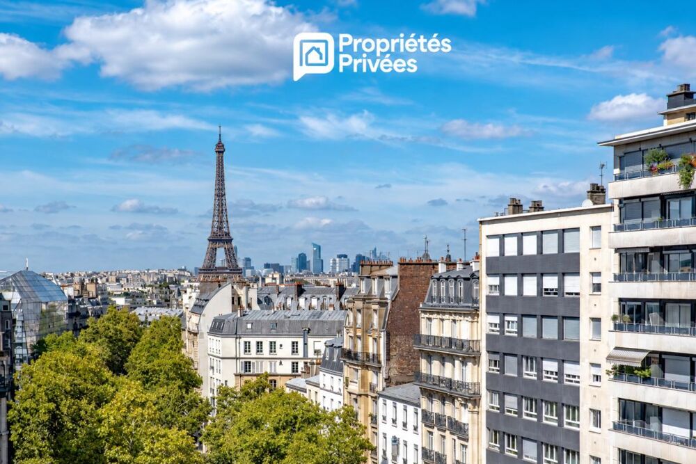 Vente Appartement Paris 15e - Montparnasse - Dernier étage  de 110 m² avec 3 chambres Paris 15
