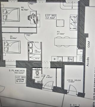  Appartement à vendre 3 pièces 58 m²