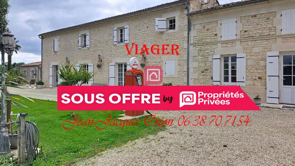 Vente Maison VIAGER OCCUPÉ : Moulin paysager d'exception du XVIII siècle À 30 minutes des plages de Royan Meursac