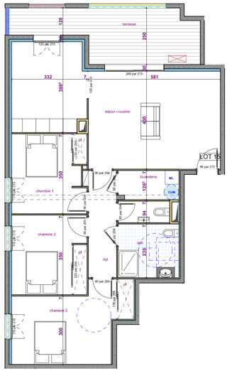 Appartement 4 pièces 94 m² · à Borgo · 94 m² · 350 000 €