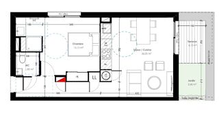  Appartement à louer 2 pièces 43 m²