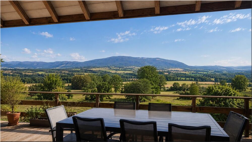 Maison à vendre 4 pièces FRANGY (74) entièrement restaurée avec jardin plat de 900 m² et vue panoramique sur le Vuache