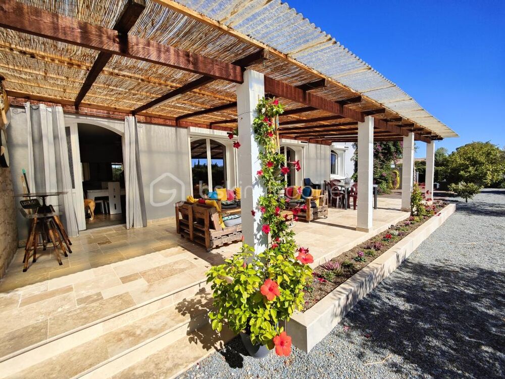Vente Villa ARGELIERS – VILLA de PLAIN-PIED 163m² – 4 FACES –  GRANDE PIÈCE DE VIE – 4 GRANDES CHAMBRES – ATELIER INDÉPENDANT – TRÈS GRAND G Argeliers