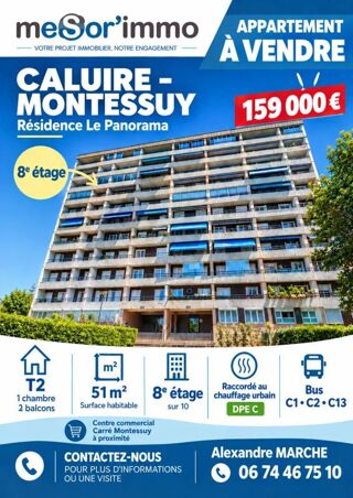  Appartement à vendre 2 pièces 51 m²
