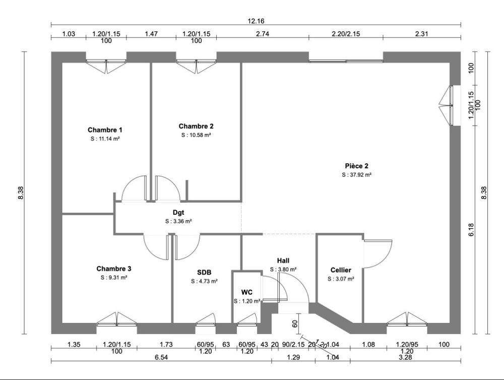 Vente Maison Grange sur terrain de 274m² Lacanau centre ville Lacanau