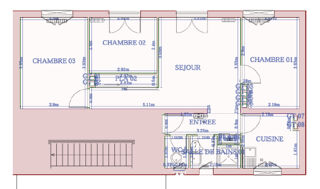  Appartement à louer 4 pièces 66 m²