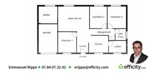  Maison � vendre 4 pi�ces 98 m�