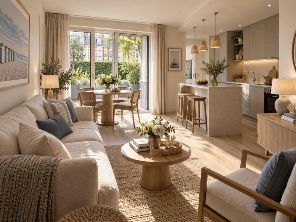 DEAUVILLE  PLACE MORNY  T2 DE 42 M² EN COEUR DE VILLE
