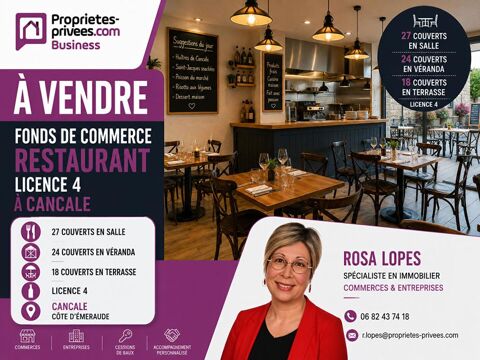 35260 CANCALE - BAR, RESTAURANT 70 COUVERTS - LICENCE IV - LOGEMENT 570000 35260 Cancale