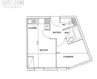  Appartement à vendre 2 pièces 29 m²