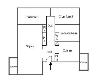  Appartement à vendre 3 pièces 72 m²