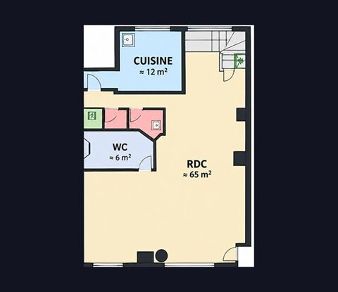   75012 PARIS - BASTILLE, OPERA - LOCATION LOCAL 110 M² - TOUS COMMERCES AVEC EXTRACTION 