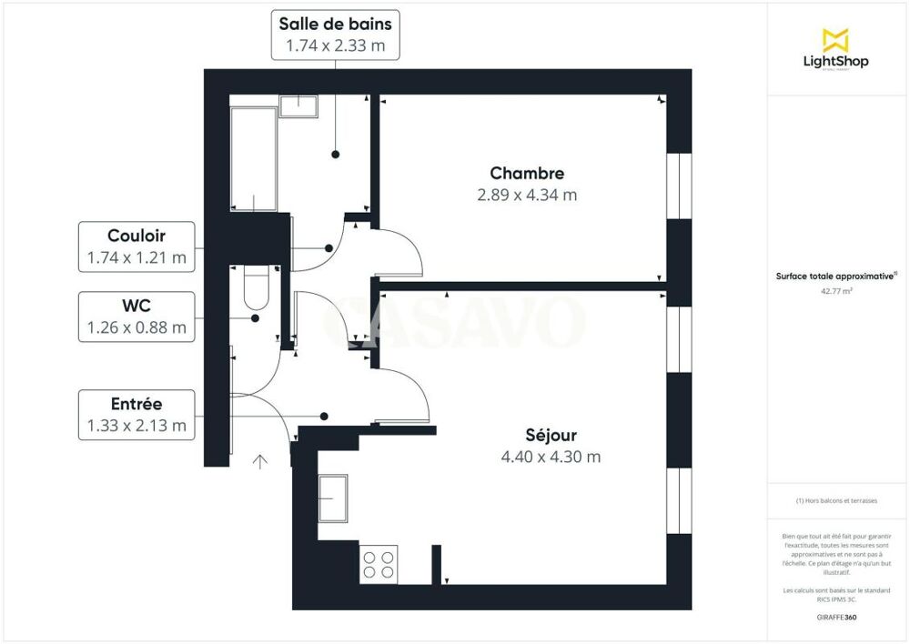 Vente Appartement Vente Appartement 2 pièces de 42m² - 93500 Pantin Pantin