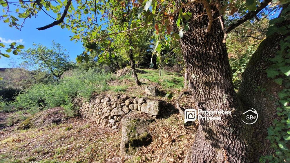 Vente Terrain Proche Aubenas - Terrain constructible viabilisé 785 m² avec vue panoramique Ucel