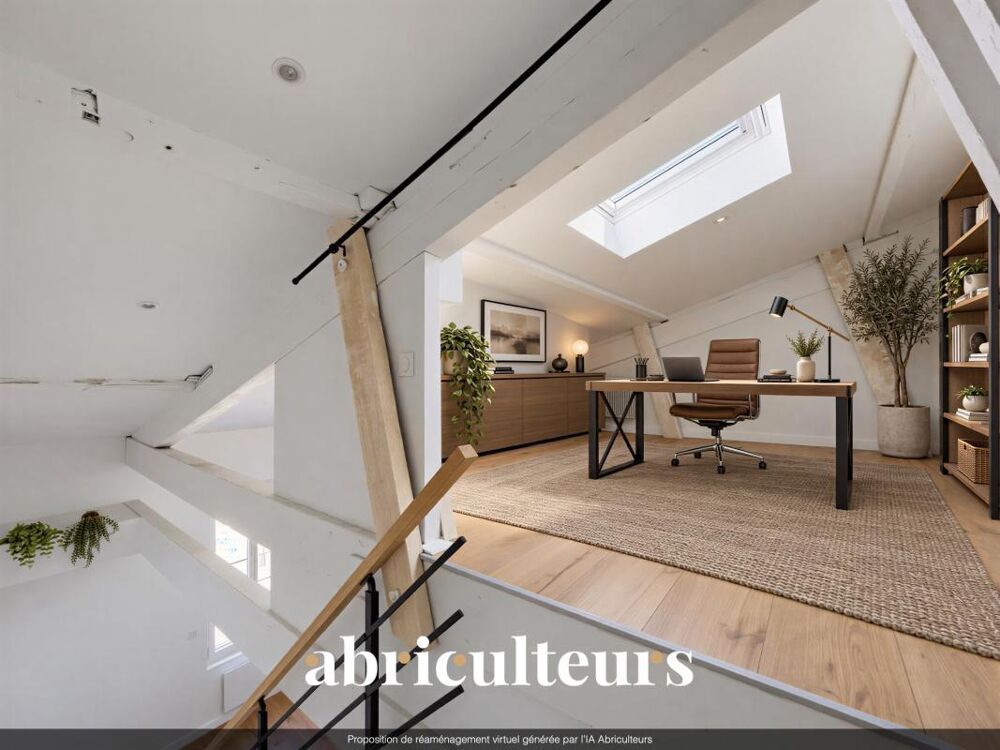Vente Appartement Bordeaux Bacalan (33300) - Duplex 3 pièces de 75 m² lumineux et traversant, très grande hauteur sous plafond Bordeaux