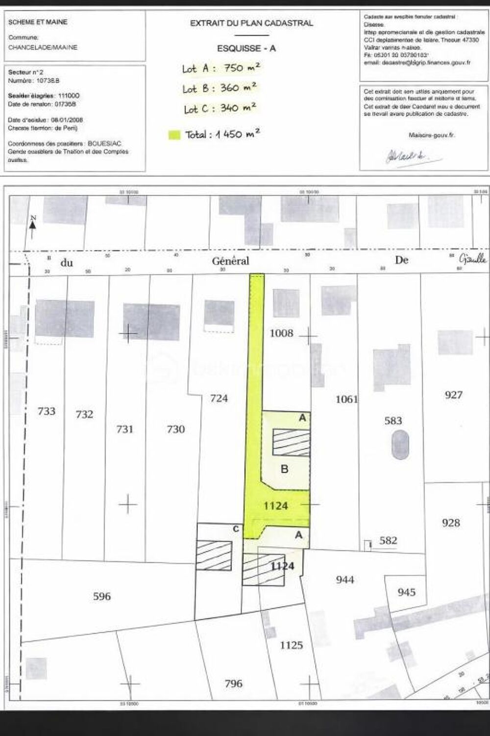 Vente Terrain Terrain constructible Changis sur marne