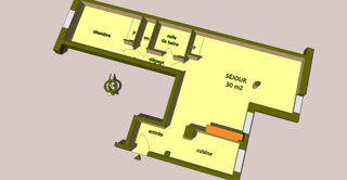  Appartement � vendre 2 pi�ces 58 m�