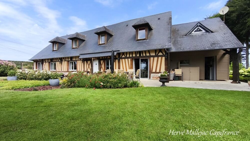 Vente Maison A 20 KMS de Fécamp. Ensemble immobilier comprenant 2 habitations (303 m²);1 piscine; triple garage; Terrain 5215 m² Fecamp