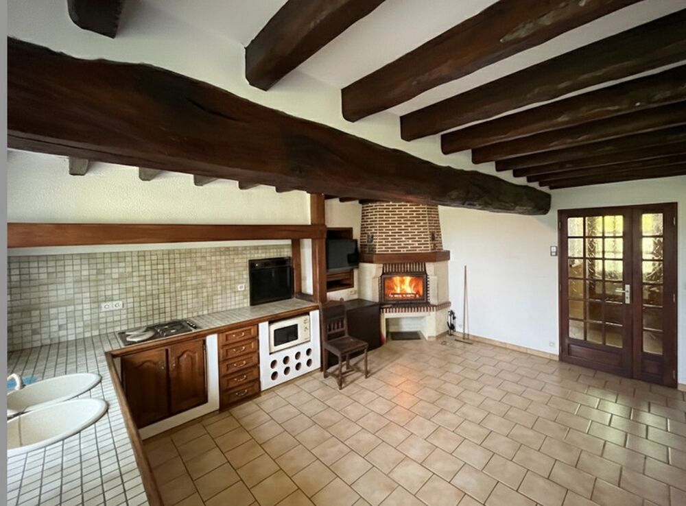 Maison de campagne avec grand jardin arboré, calme absolu à 1h40 de Paris. TRIGUERES (45)
