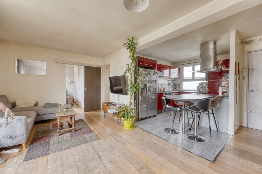 Vente Appartement 3 pièces - Courbevoie Bécon 57m² dernier étage terrasse sud Courbevoie