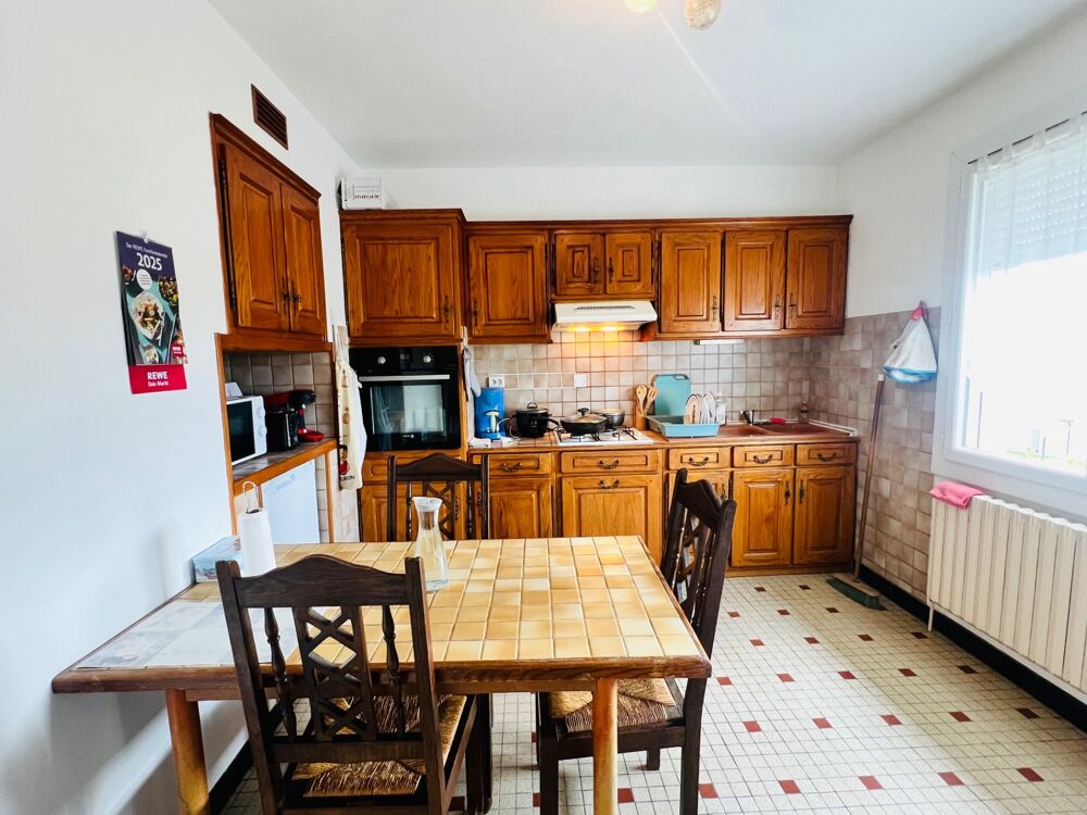 Maison 3 chambres + grand sous sol et grand terrain clos 10 min Châtellerault