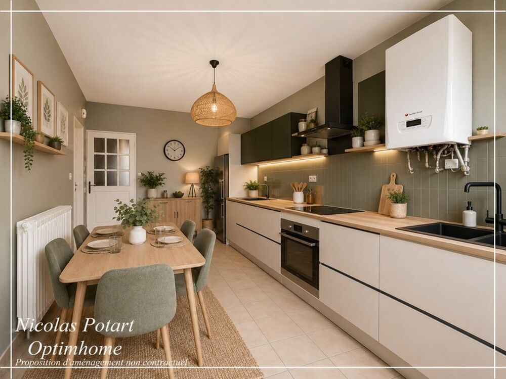 Vente Maison Maison 4 pièces avec cour, préau et bureau – Centre de Lacroix-Saint-Ouen Lacroix saint ouen