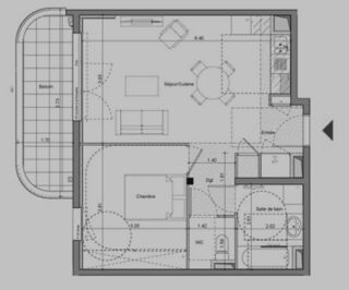  Appartement à vendre 2 pièces 49 m²
