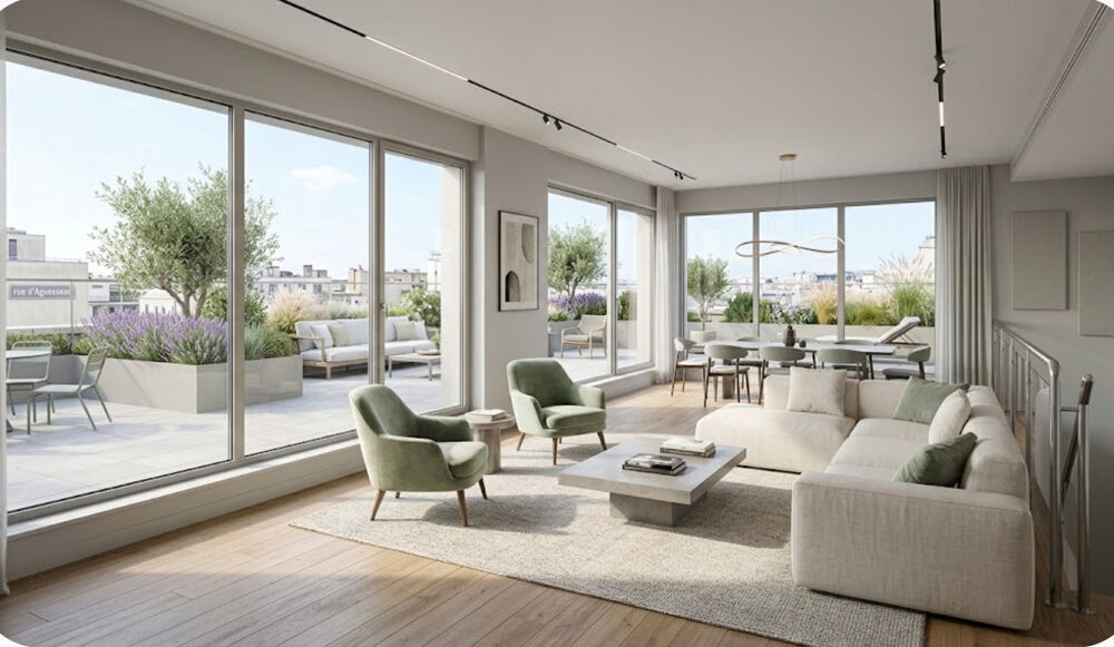 Vente Appartement ** EXCEPTIONNEL APPARTEMENT EN DERNIER ÉTAGE AVEC UNE SUBLIME TERRASSE  PRIVATIVE** Boulogne billancourt