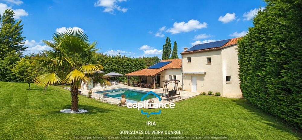 Villa à vendre avec piscine sur une parcelle de 8920m² ALLEZ ET CAZENEUVE (47)