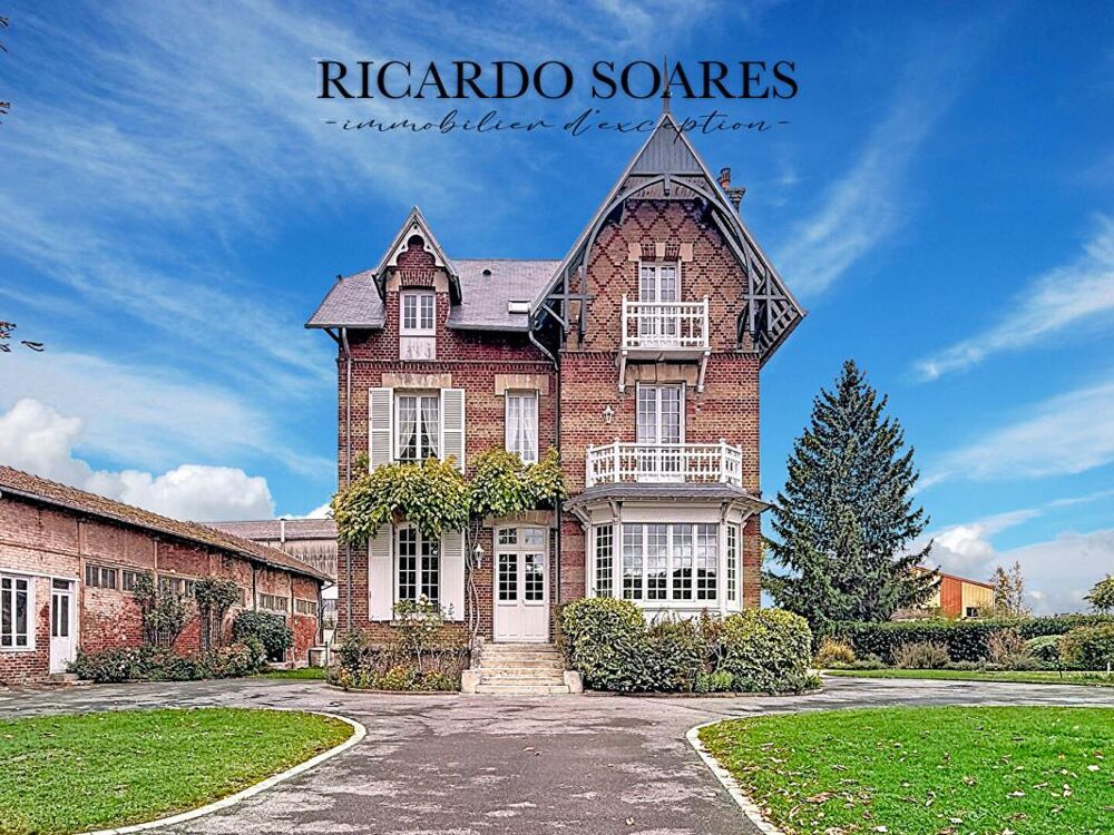 MAISON DE MAITRE 219m² AU BORD DE L'OISE / 6 CHAMBRES / GARAGE / TERRAIN 2865m²