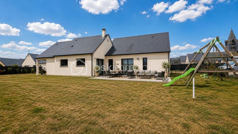 Maison contemporaine de plain-pied  128 m²  4 chambres  Double garage