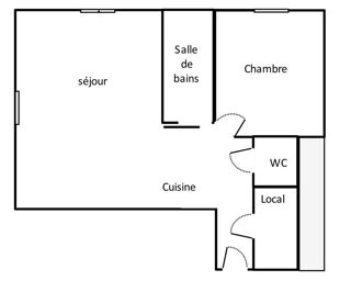  Appartement � vendre 2 pi�ces 40 m�