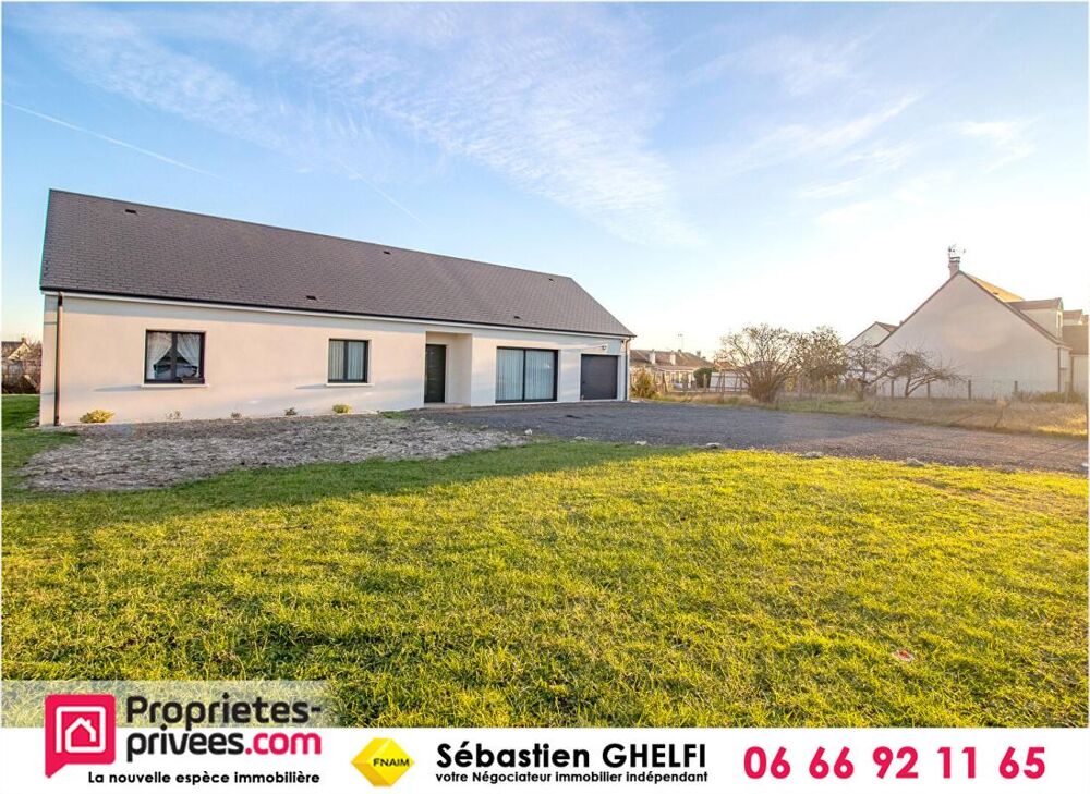 Vente Maison secteur nord belle maison de plain-pied avec 3 chambres-cellier-garage Romorantin lanthenay