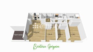  Appartement � vendre 4 pi�ces 78 m�