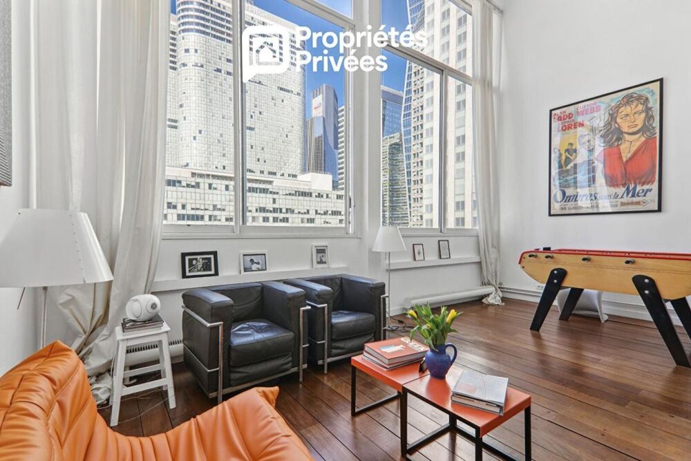 Vente Appartement Atelier d'artiste en duplex de136,7 m² , 3 chambres, esprit Le Corbusier, 5e et 6e étage Courbevoie