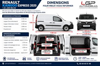 Kangoo Express 1&deg; Main / 1.5L B DCI 95cv de 2021 version EXTRA R-LINK CAMER 2021 occasion 60430 Abbecourt