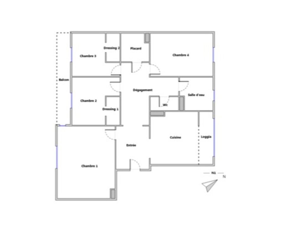 34000 MONTPELLIER - HOPITAUX FACULTES - 4 PIÈCES - BALCON - PARKING - TRAVERSANT - EXCELLENTE RENTABILITÉ LOCATIVE