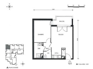  Appartement à vendre 2 pièces 42 m²