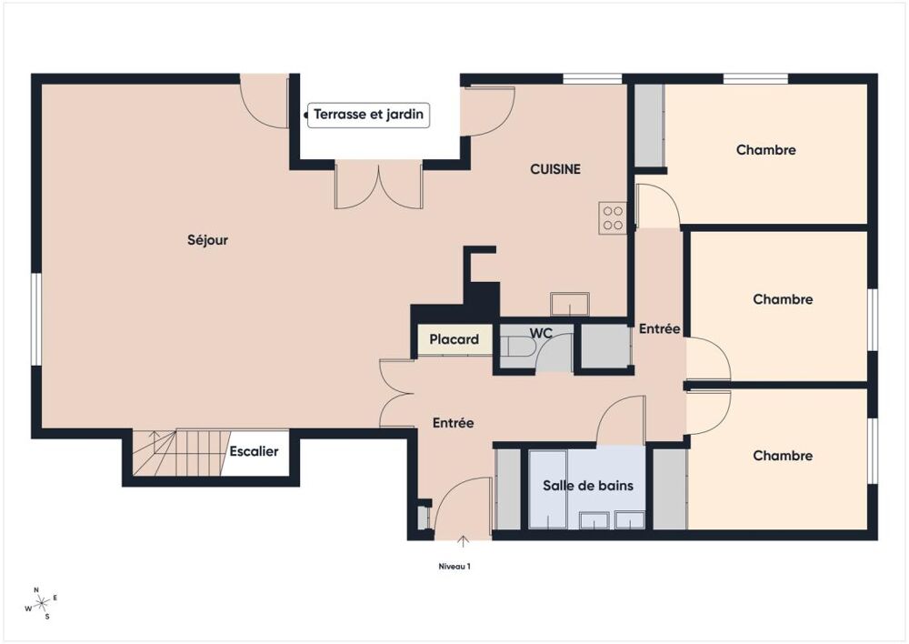Vente Duplex/Triplex ST-DIDIER-AU-MONT-D'OR – Appartement T6 de 136 m² avec jardin privatif de 234 m2 et terrasse Saint didier au mont d or