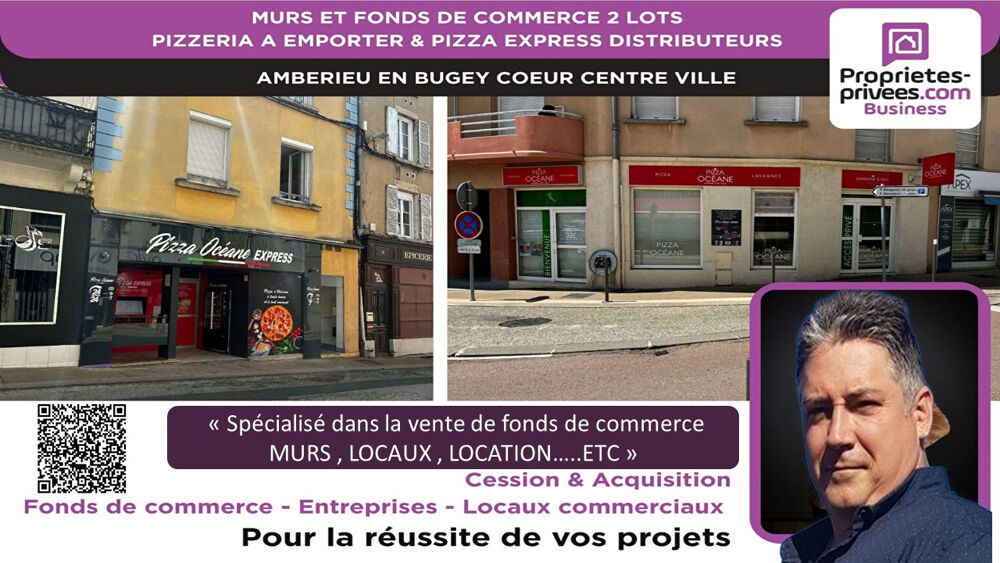 Vente Appartement MURS ET FONDS DE COMMERCE - Pizzeria à emporter authentique à fort débit Amberieu en bugey