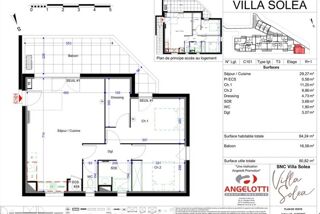  Appartement � vendre 3 pi�ces 64 m�