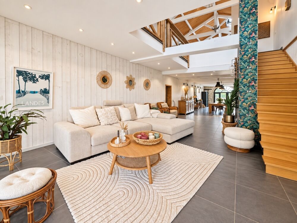 Domaine landais de 408 m²  3 gîtes, piscine chauffée et 7,2 hectares
