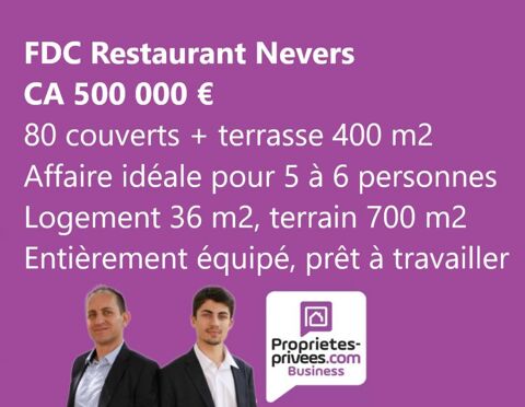 NEVERS EMPLACEMENT N&deg;1 -  RESTAURANT avec TERRASSE ET LOGEMENT 275000 58000 Nevers