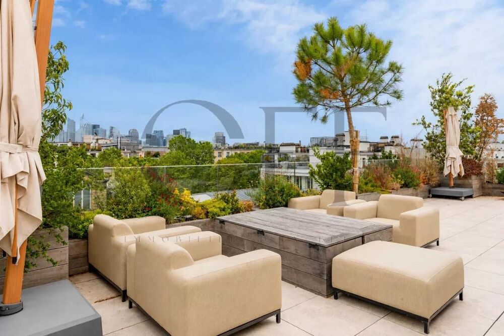 Vente Appartement 92200 NEUILLY SUR SEINE - PENTHOUSE D'EXCEPTION - 5 CHAMBRES - 2 parking Neuilly sur seine
