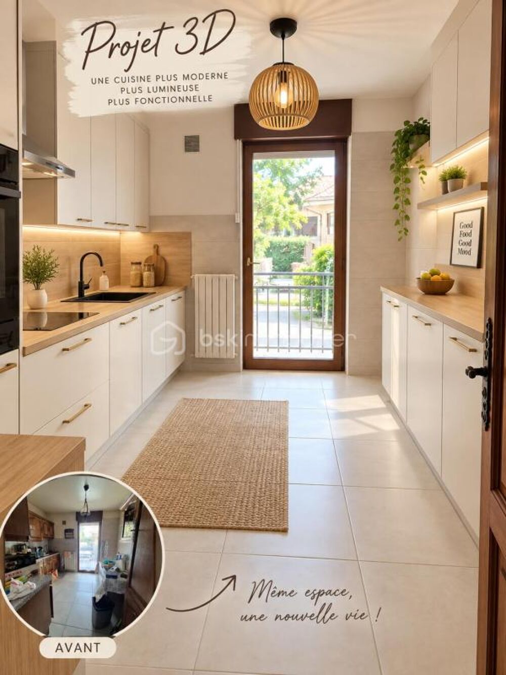 HYERES CENTRE: APPARTEMENT T4 AVEC 3 CHAMBRES ET UNE GRANDE LOGGIA FERMEE