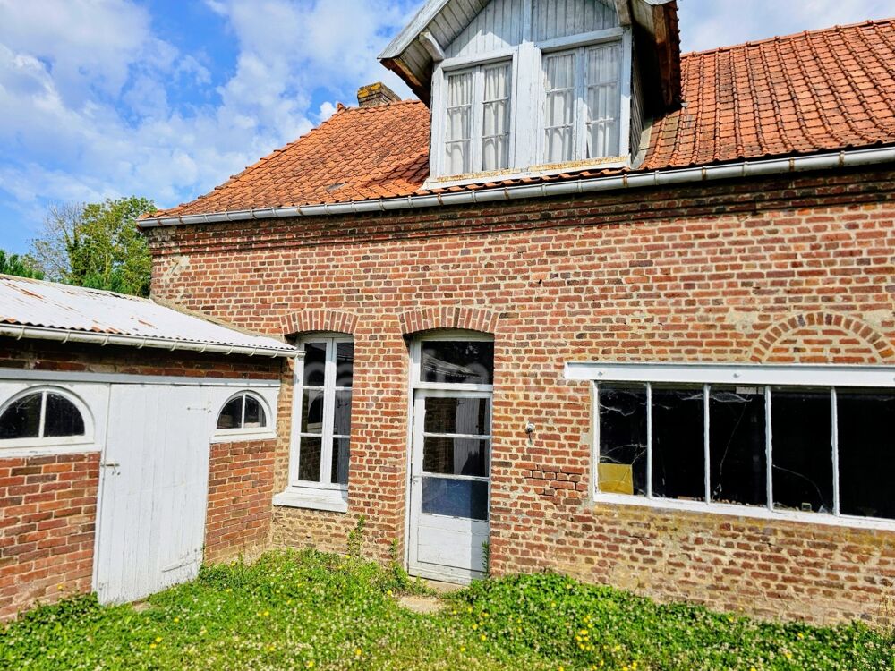 Vente Maison À VENDRE BÂTISSE EN BRIQUE À RENOVER d'environs 130 m² avec dépendances à Friville-Escarbotin 80 Friville escarbotin