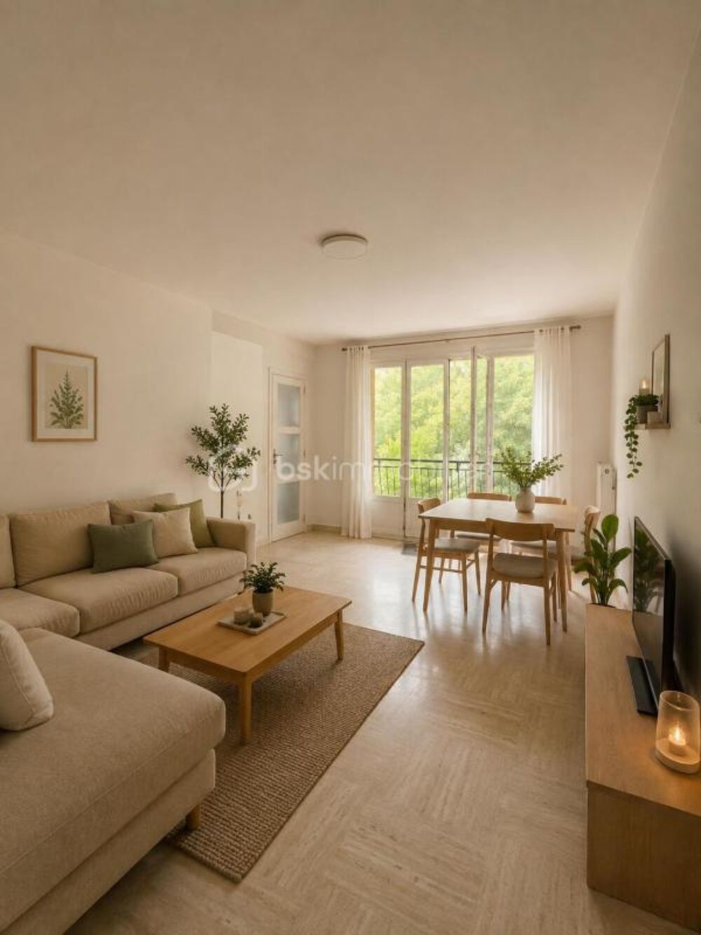 Appartement T4 situé dans un environnement calme et agréable, à proximité du centre-ville de Aix en Provence