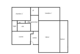  Appartement � vendre 3 pi�ces 63 m�